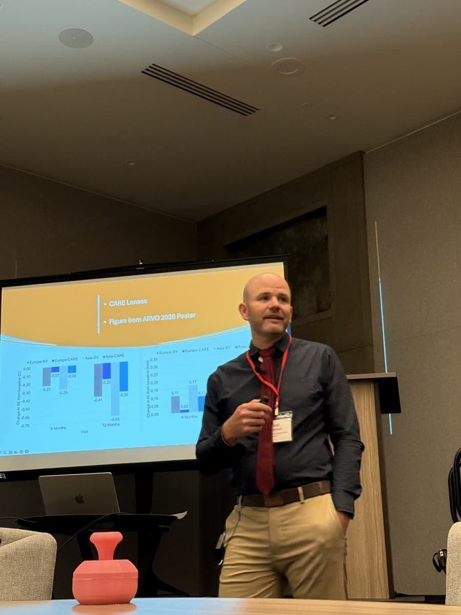 Dr. Anderson teaching at the Utah Optometry Annual Meeting
